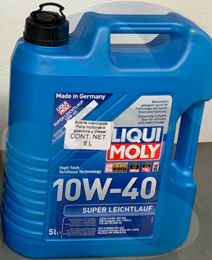ACEITE SINTETICO 10W40 LIQUI MOLY 5 L C3 USD